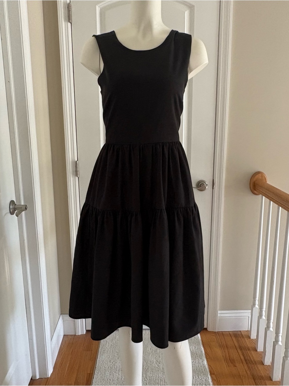 Elle Oh Elle Classic Sleeveless Black Tie Dress